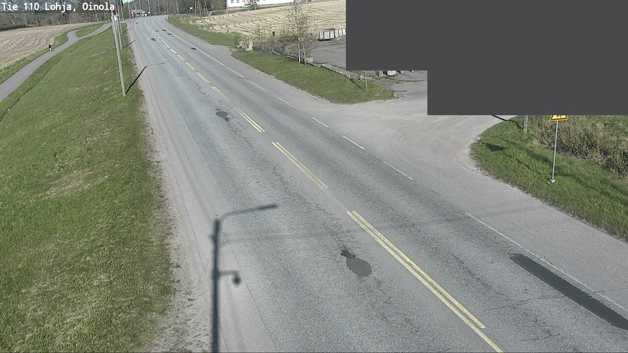 Weather Camera Image Väg 110 Lojo, Oinola, Lohja, Uusimaa