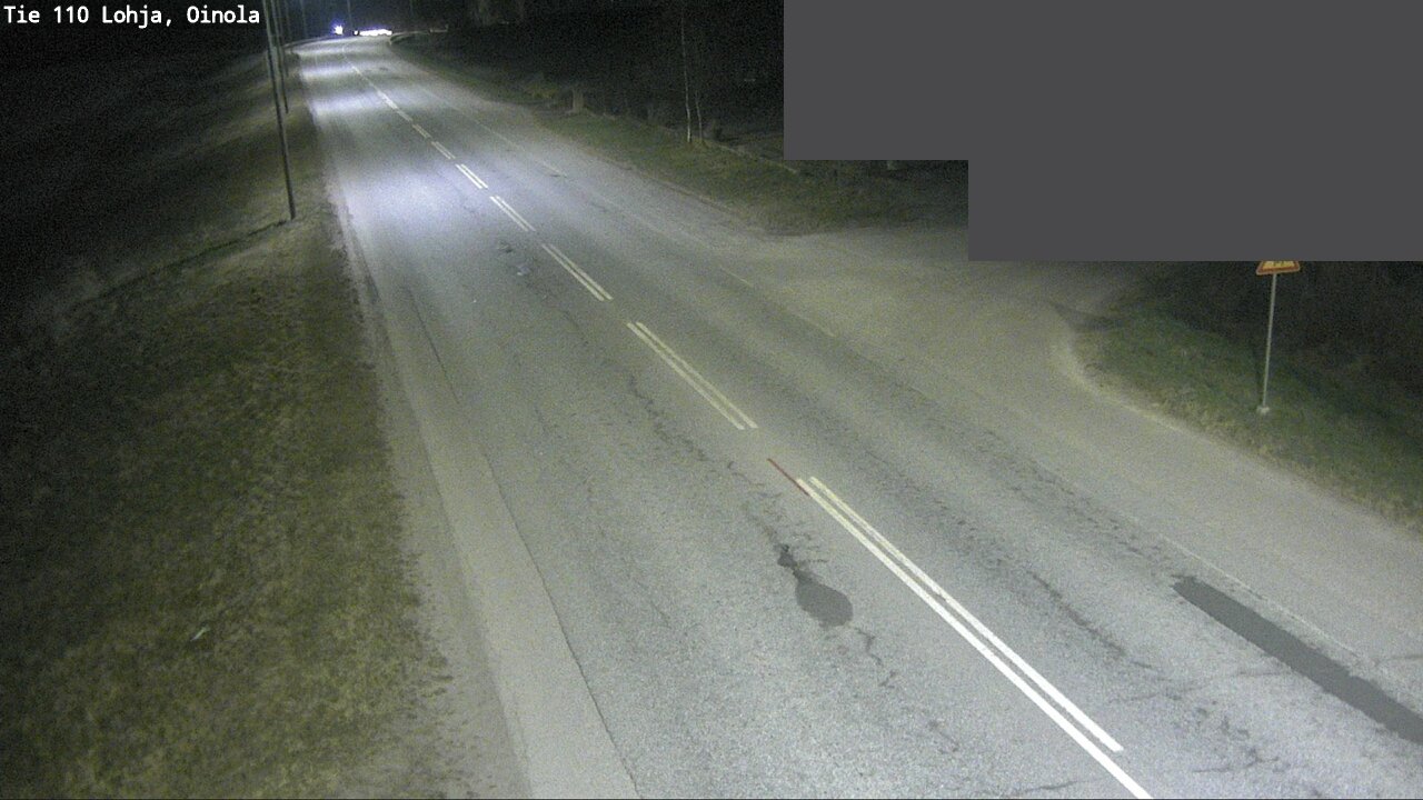 Weather Camera Image Väg 110 Lojo, Oinola, Lohja, Uusimaa