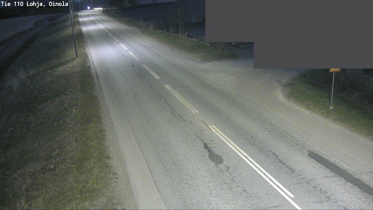 Weather Camera Image Väg 110 Lojo, Oinola, Lohja, Uusimaa