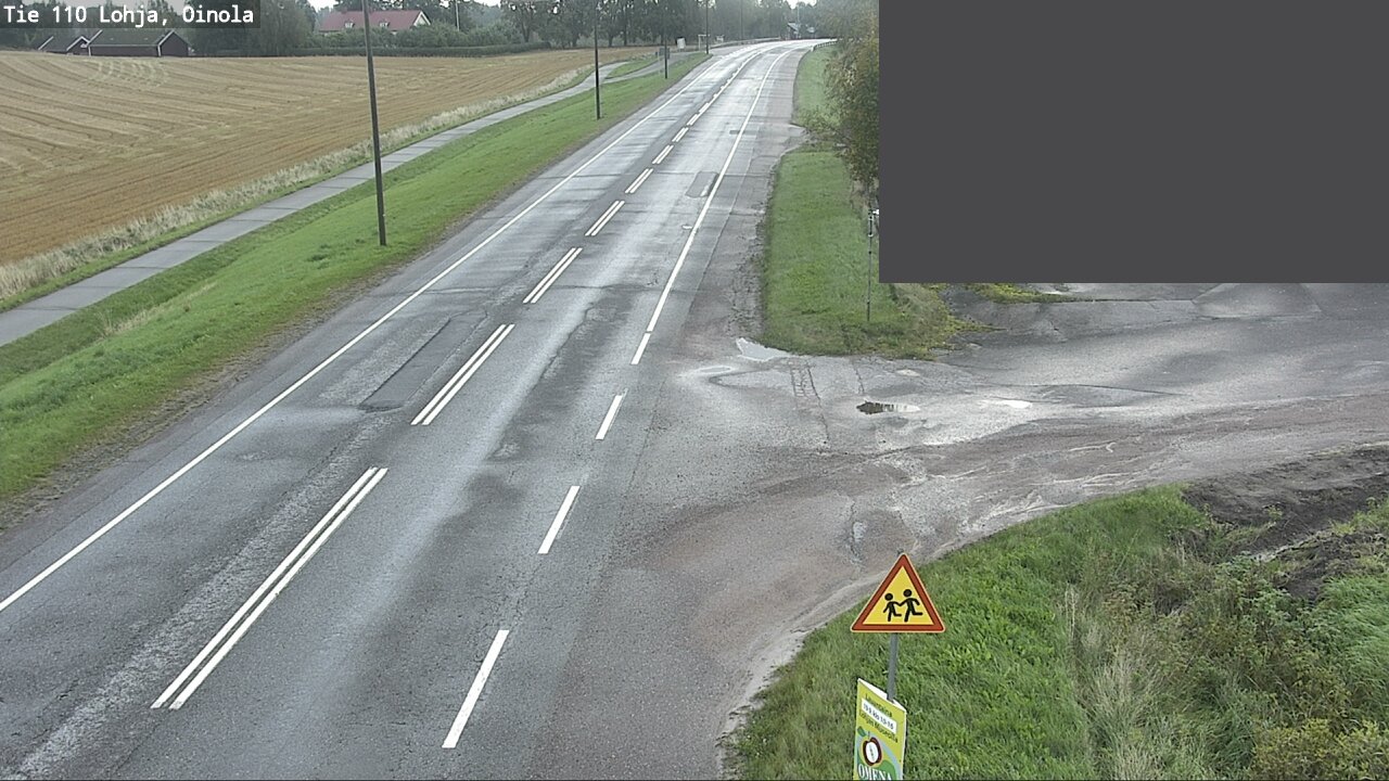 Weather Camera Image Väg 110 Lojo, Oinola, Lohja, Uusimaa