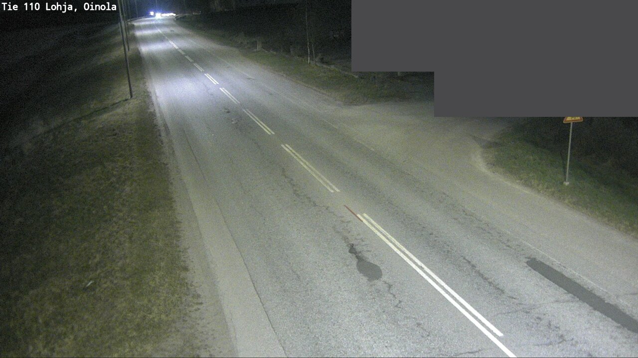 Weather Camera Image Väg 110 Lojo, Oinola, Lohja, Uusimaa