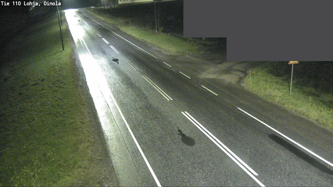 Weather Camera Image Väg 110 Lojo, Oinola, Lohja, Uusimaa