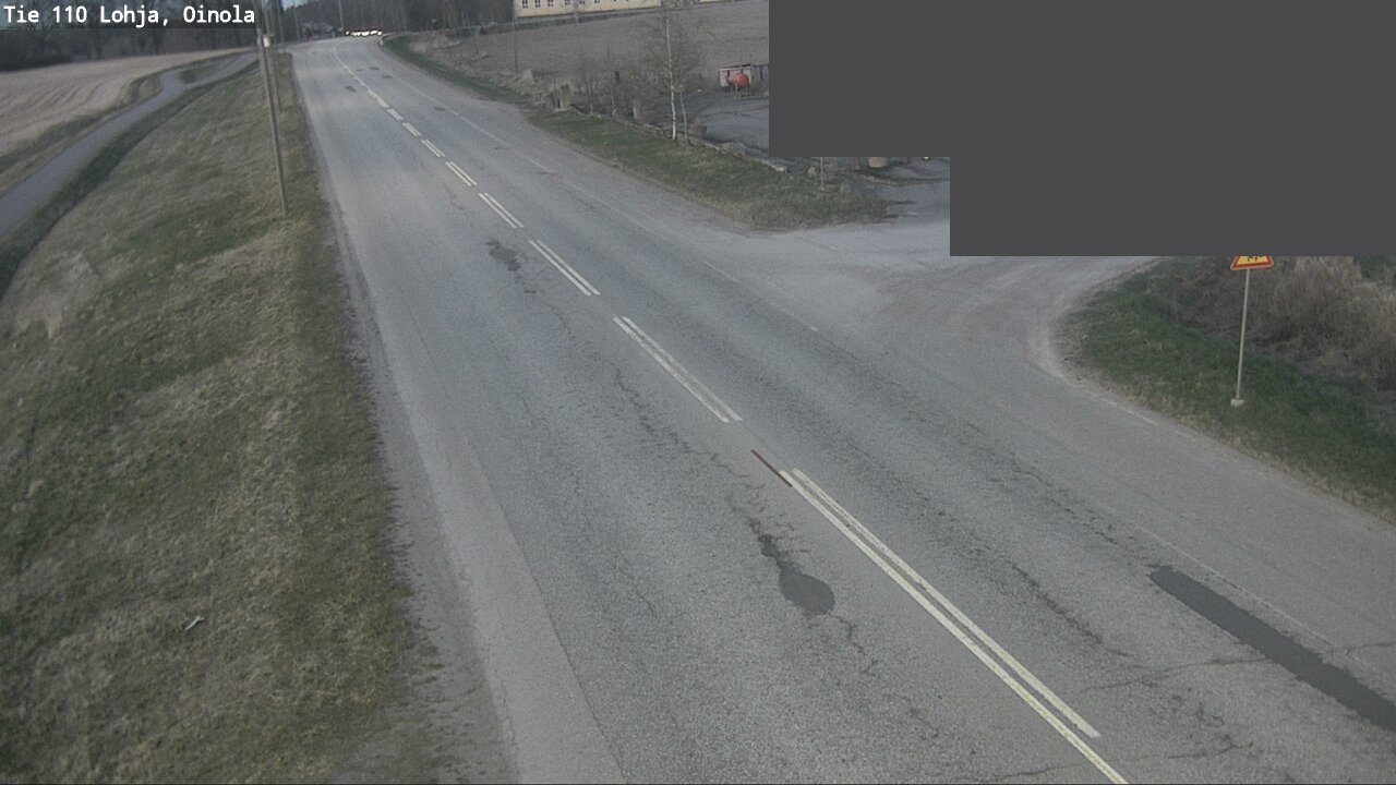 Weather Camera Image Väg 110 Lojo, Oinola, Lohja, Uusimaa