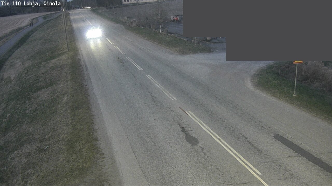 Weather Camera Image Väg 110 Lojo, Oinola, Lohja, Uusimaa