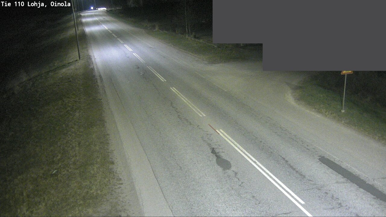 Weather Camera Image Väg 110 Lojo, Oinola, Lohja, Uusimaa