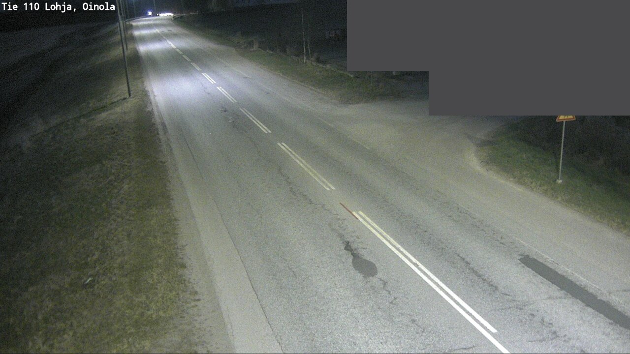 Weather Camera Image Väg 110 Lojo, Oinola, Lohja, Uusimaa