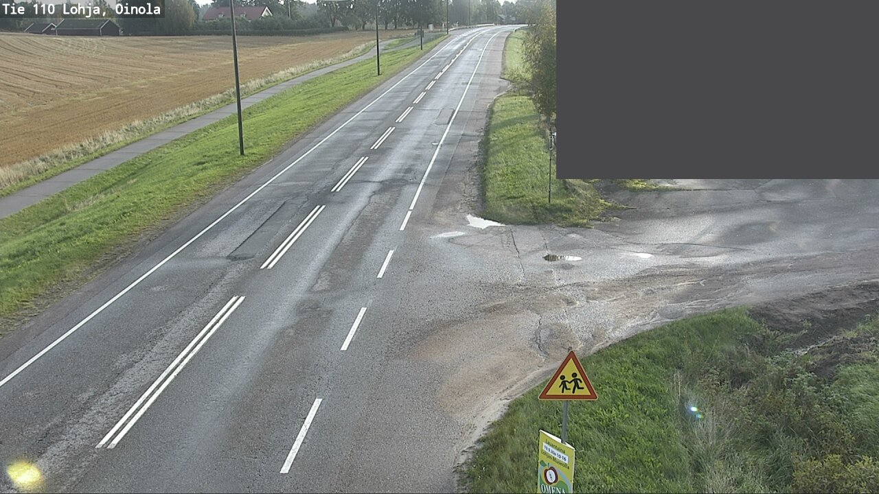Weather Camera Image Väg 110 Lojo, Oinola, Lohja, Uusimaa