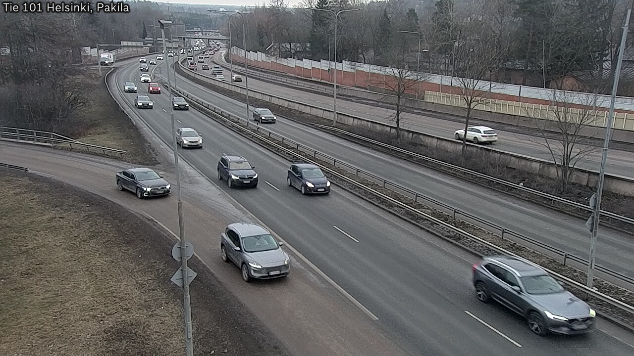 Weather Camera Image Väg 101 Helsingfors, Baggböle, Helsinki, Uusimaa