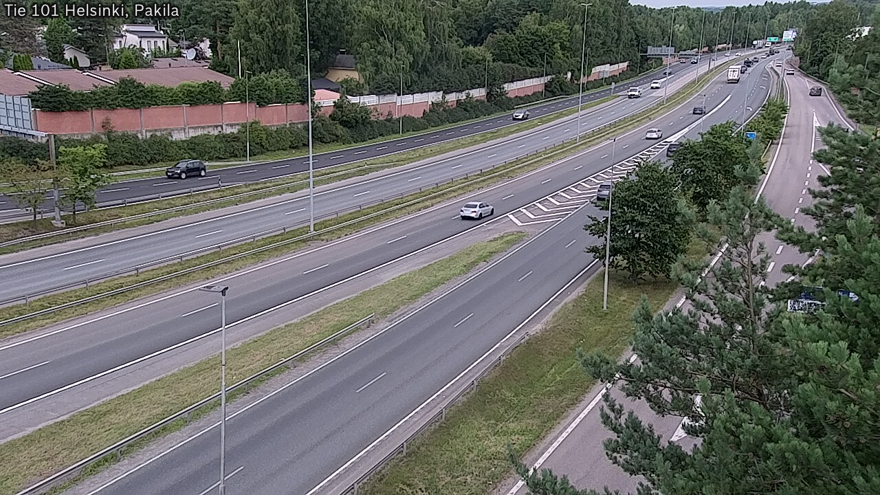 Weather Camera Image Väg 101 Helsingfors, Baggböle, Helsinki, Uusimaa
