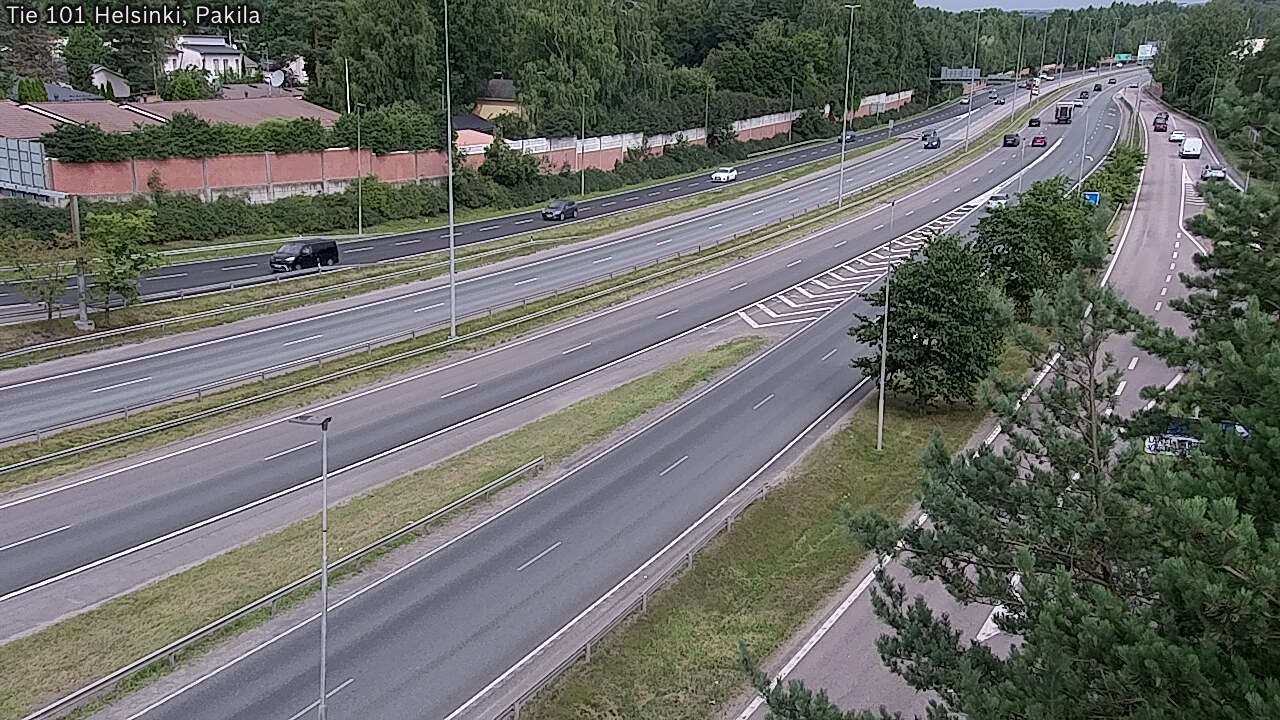 Weather Camera Image Väg 101 Helsingfors, Baggböle, Helsinki, Uusimaa