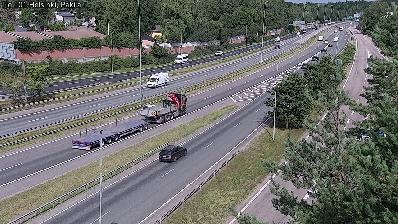 Weather Camera Image Väg 101 Helsingfors, Baggböle, Helsinki, Uusimaa
