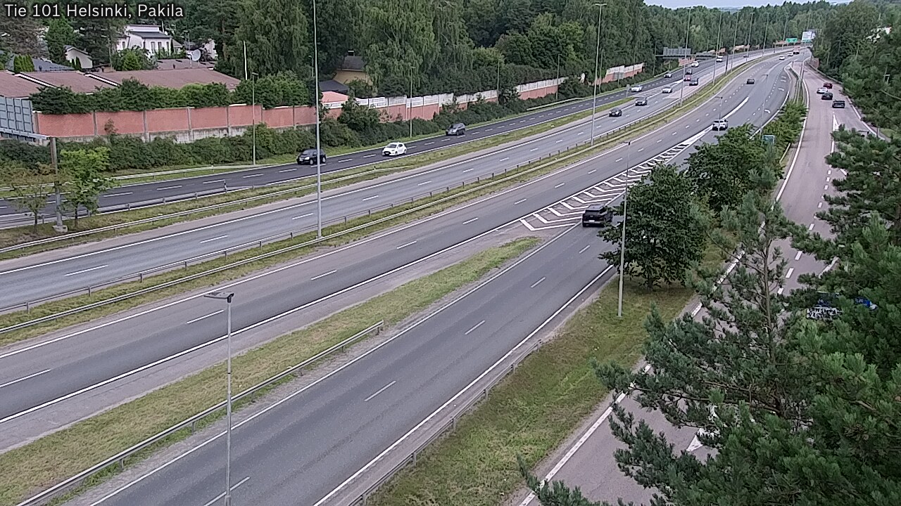 Weather Camera Image Väg 101 Helsingfors, Baggböle, Helsinki, Uusimaa