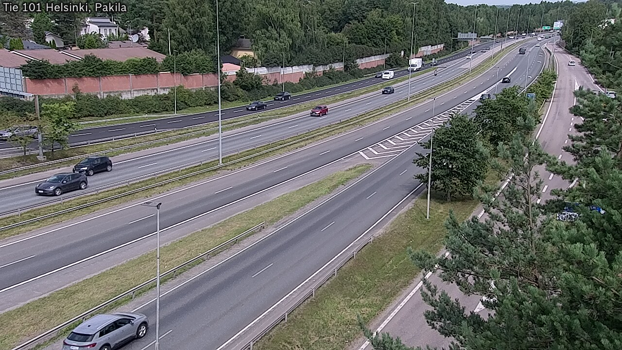Weather Camera Image Väg 101 Helsingfors, Baggböle, Helsinki, Uusimaa