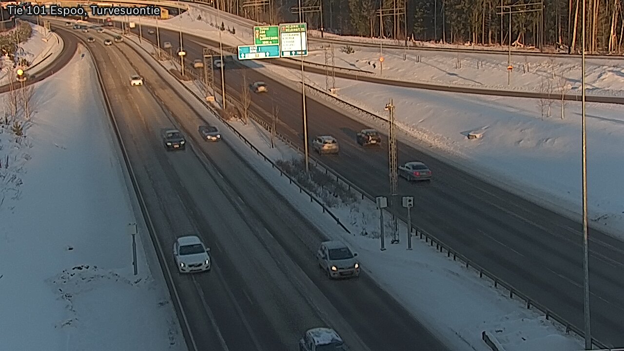 Weather Camera Image Road 101 Espoo Turvesuontie, Espoo, Uusimaa