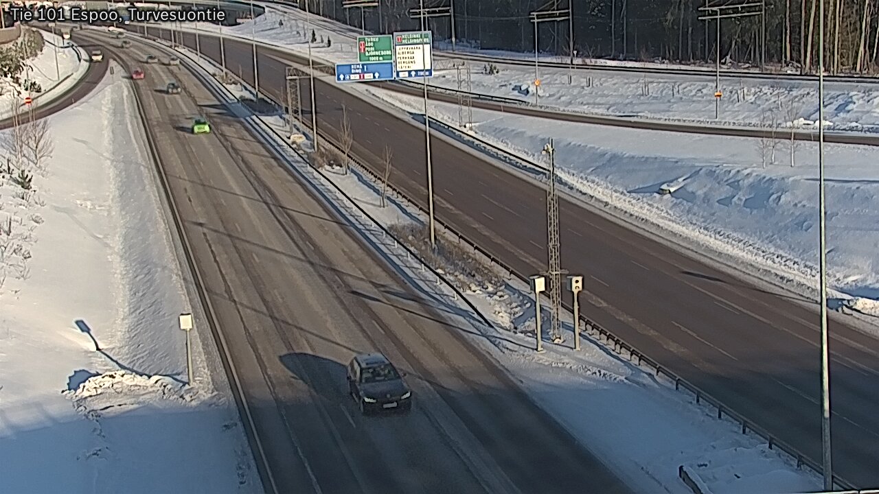 Weather Camera Image Road 101 Espoo Turvesuontie, Espoo, Uusimaa