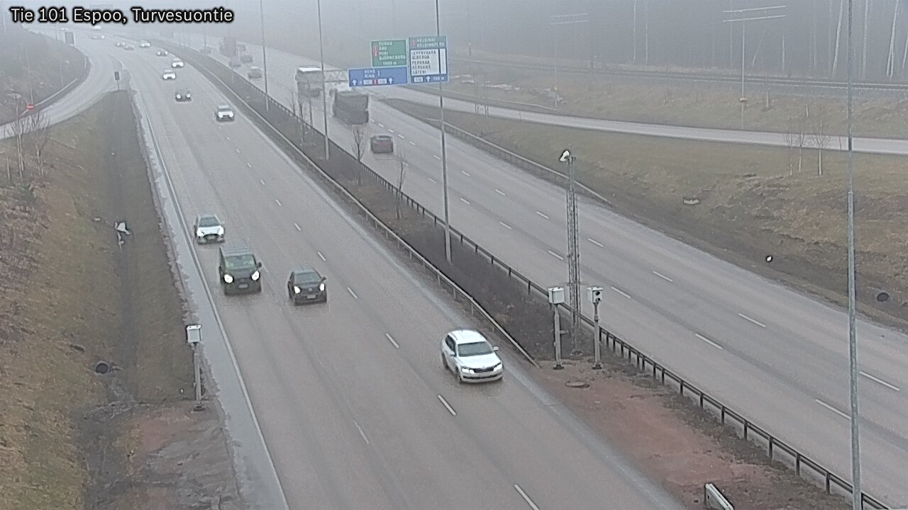 Weather Camera Image Road 101 Espoo Turvesuontie, Espoo, Uusimaa
