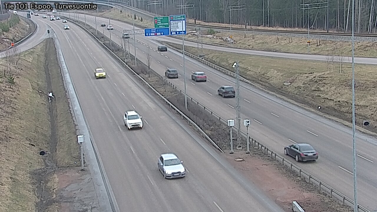 Weather Camera Image Road 101 Espoo Turvesuontie, Espoo, Uusimaa