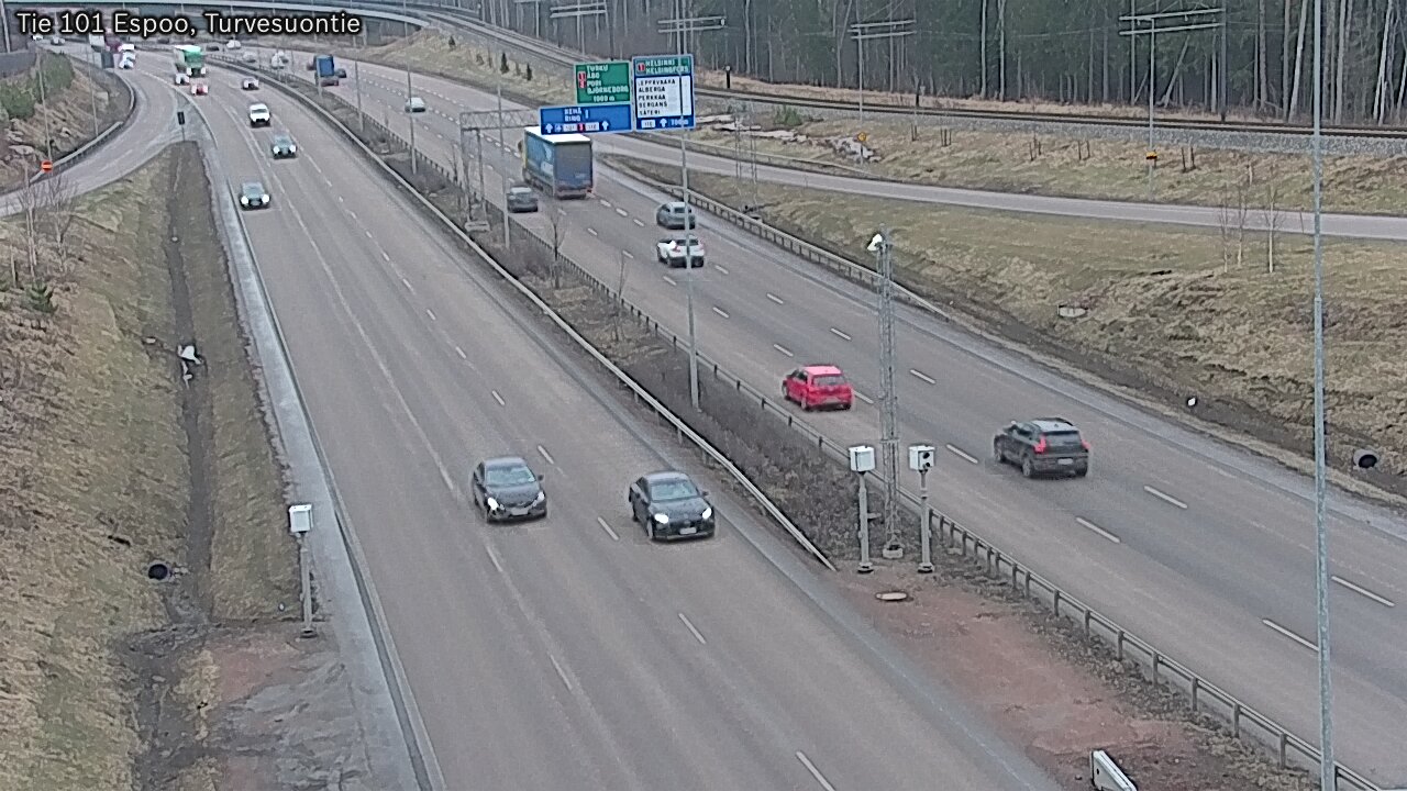 Weather Camera Image Road 101 Espoo Turvesuontie, Espoo, Uusimaa