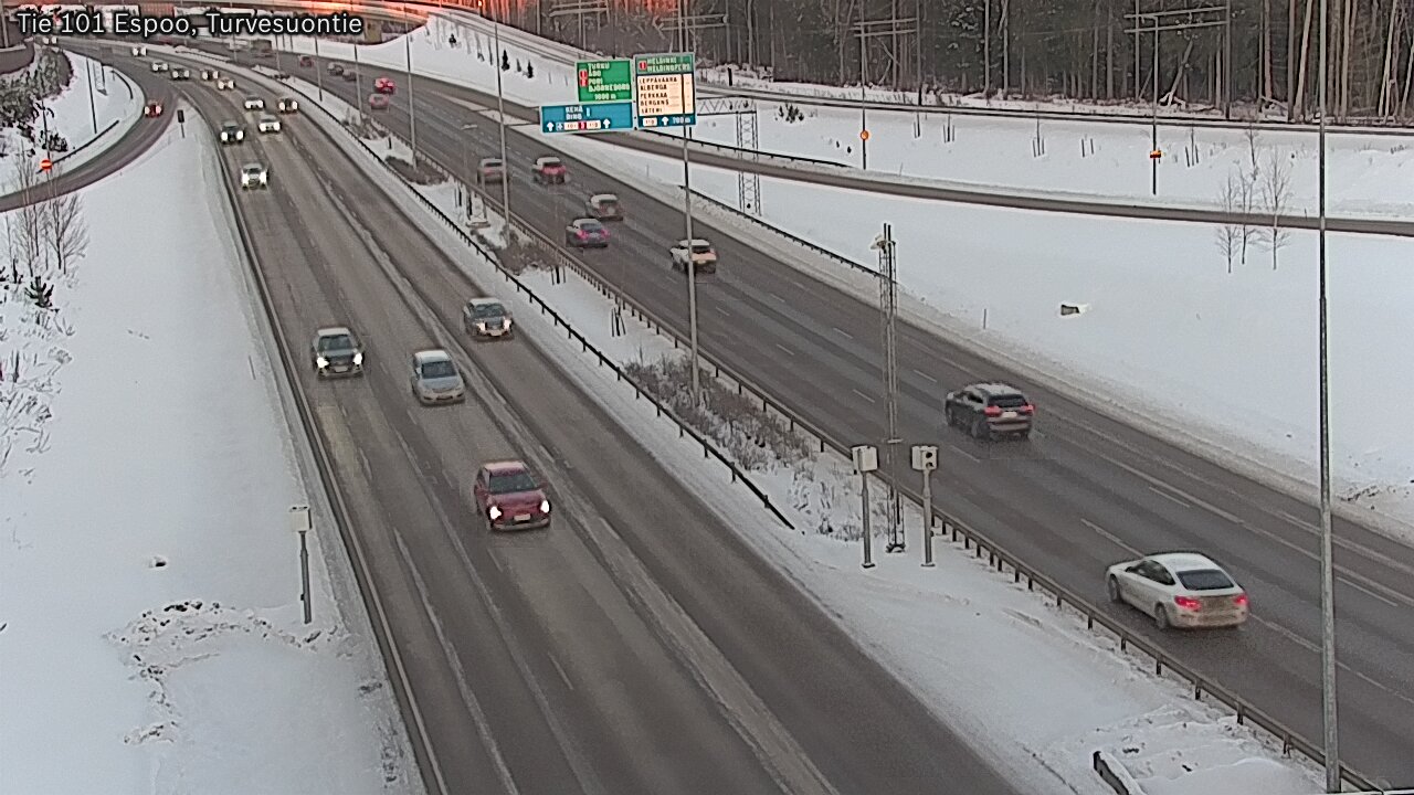 Weather Camera Image Road 101 Espoo Turvesuontie, Espoo, Uusimaa