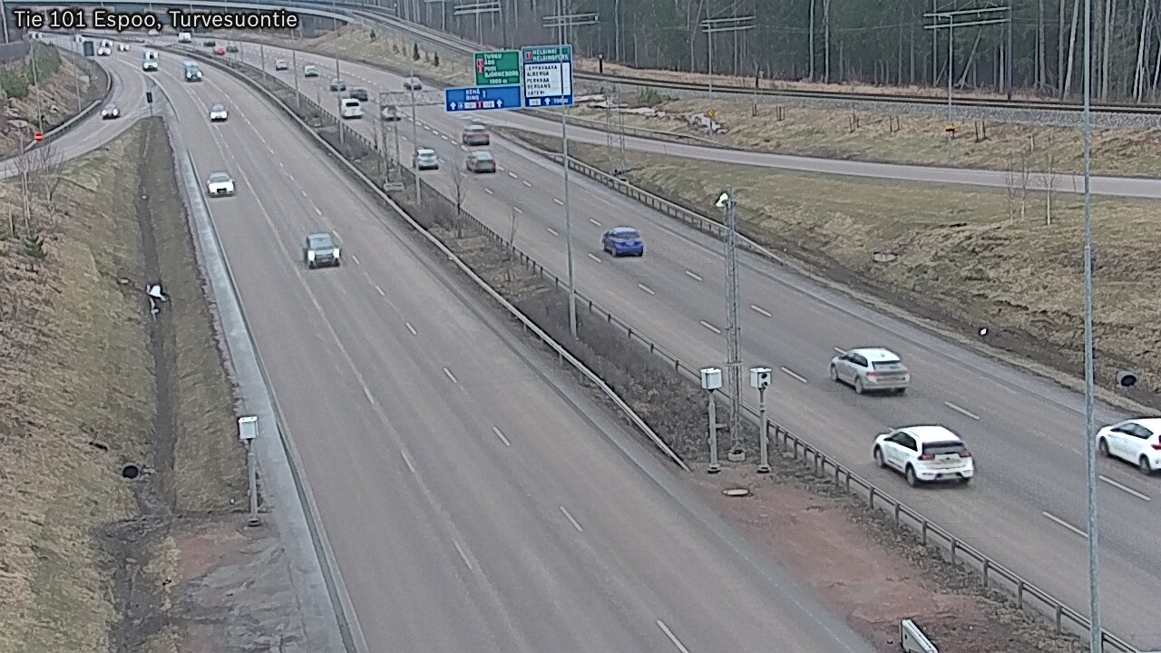 Weather Camera Image Road 101 Espoo Turvesuontie, Espoo, Uusimaa