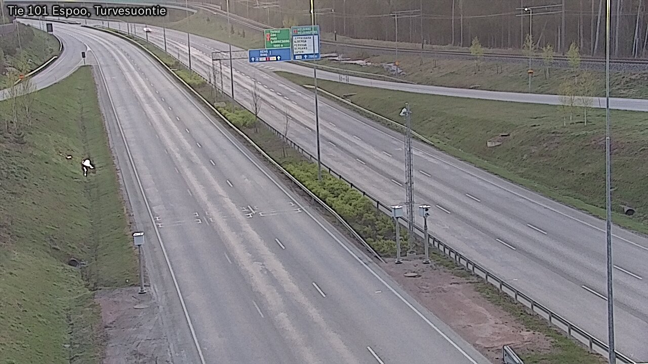Weather Camera Image Väg 101 Esbo Torvmossvägen, Espoo, Uusimaa