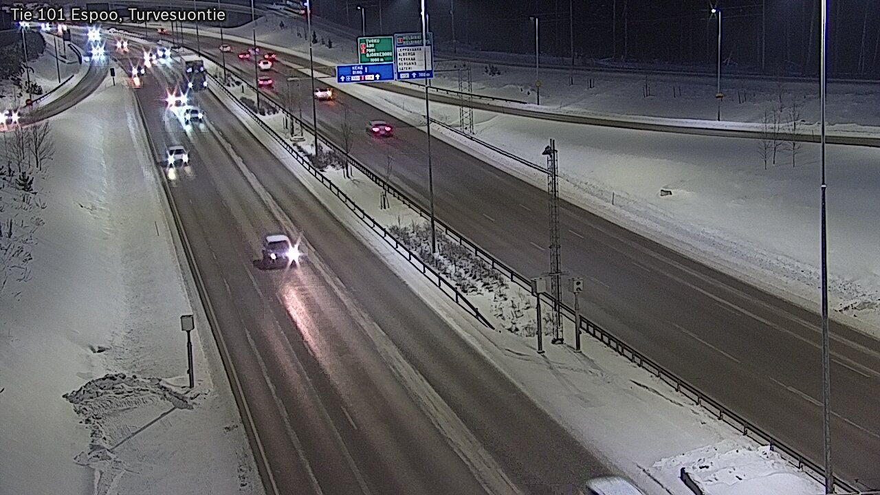 Weather Camera Image Road 101 Espoo Turvesuontie, Espoo, Uusimaa