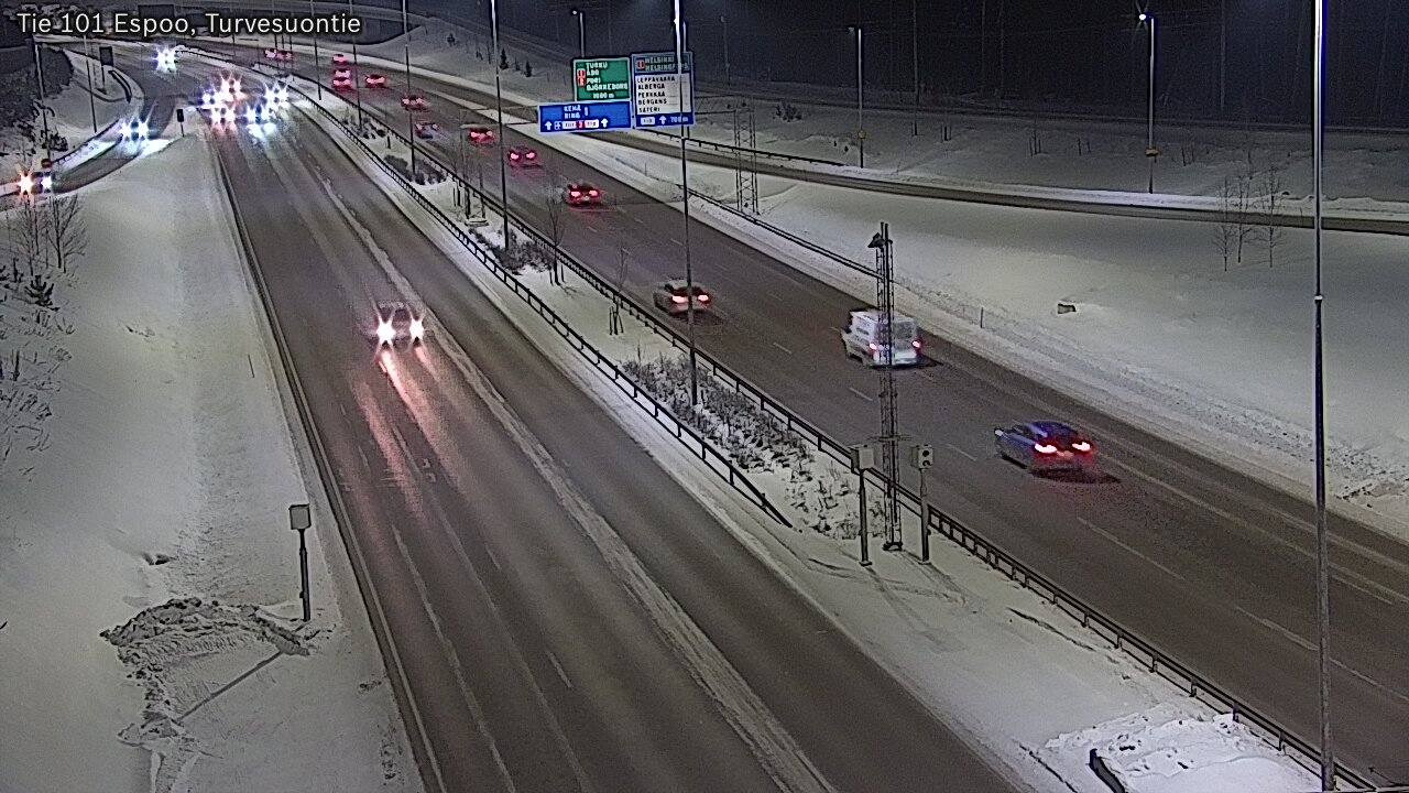 Weather Camera Image Road 101 Espoo Turvesuontie, Espoo, Uusimaa