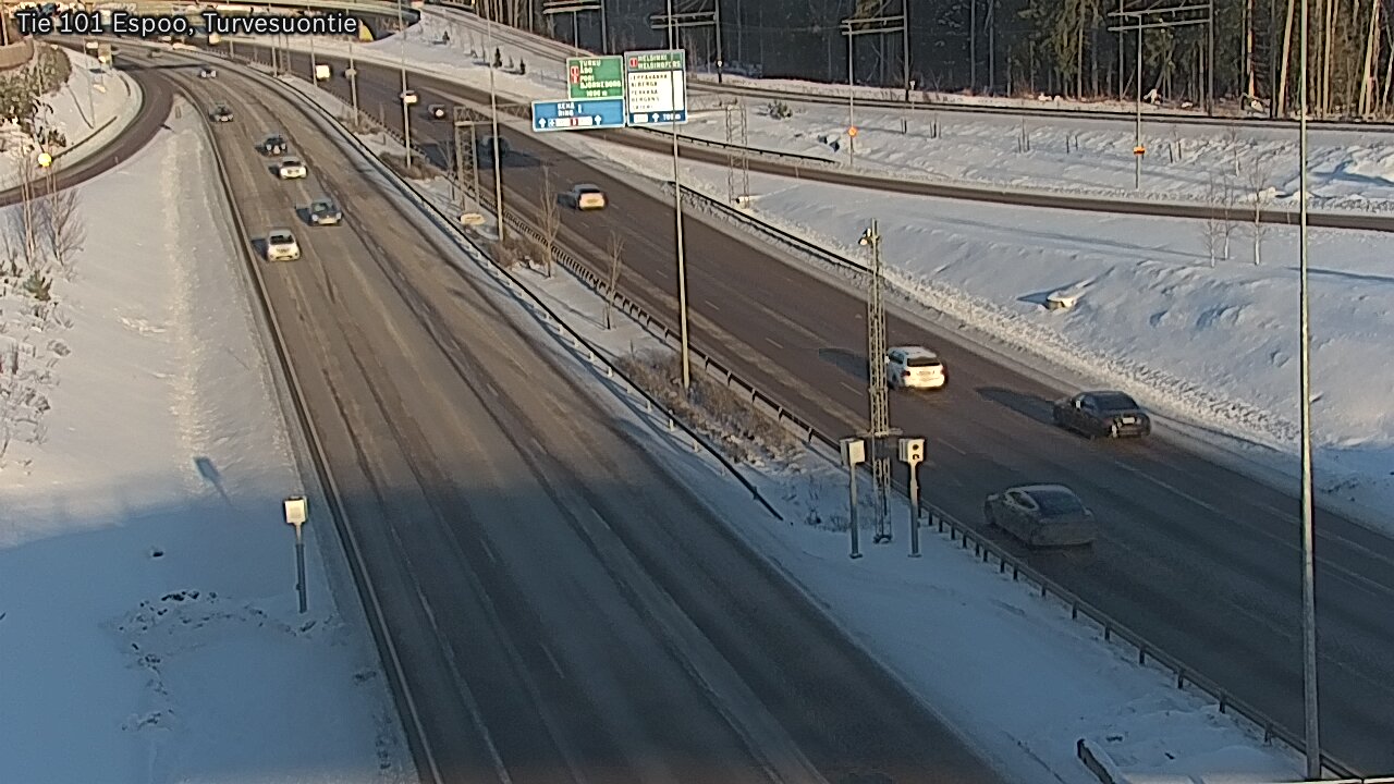 Weather Camera Image Road 101 Espoo Turvesuontie, Espoo, Uusimaa