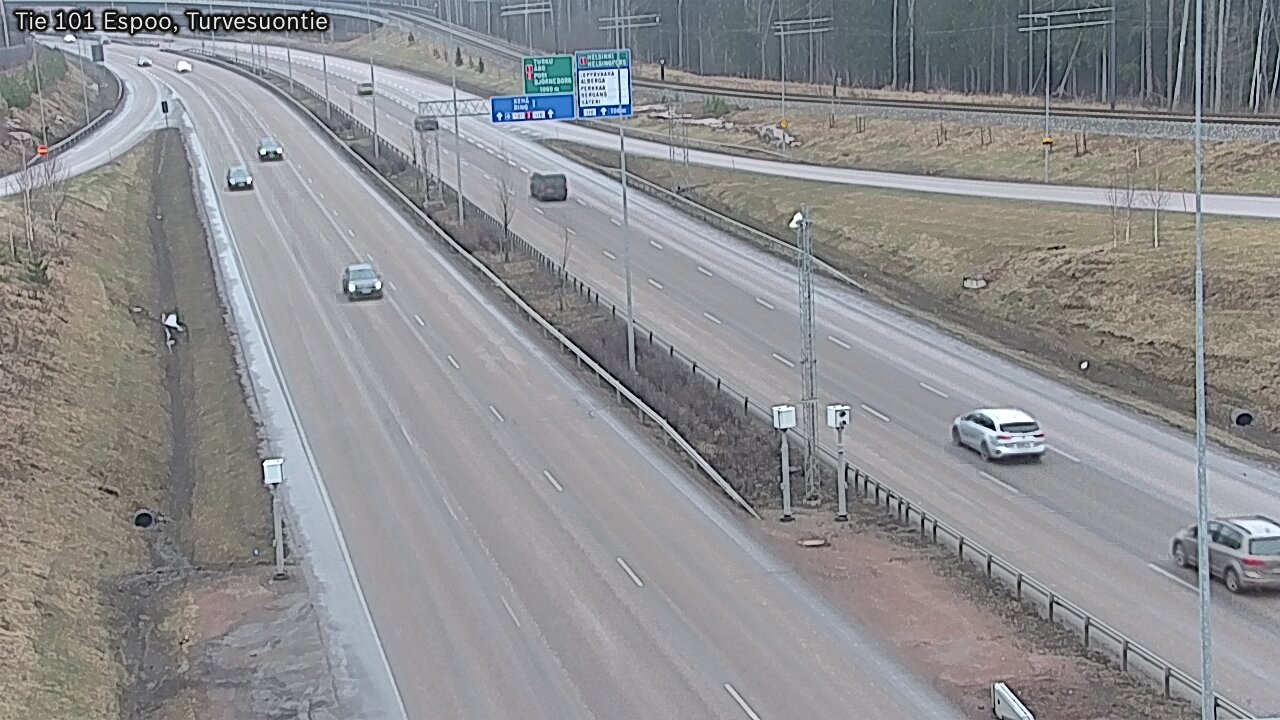 Weather Camera Image Road 101 Espoo Turvesuontie, Espoo, Uusimaa