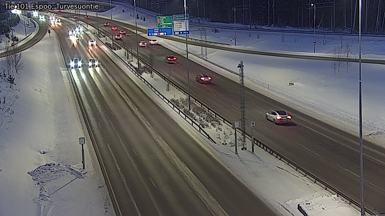 Weather Camera Image Road 101 Espoo Turvesuontie, Espoo, Uusimaa