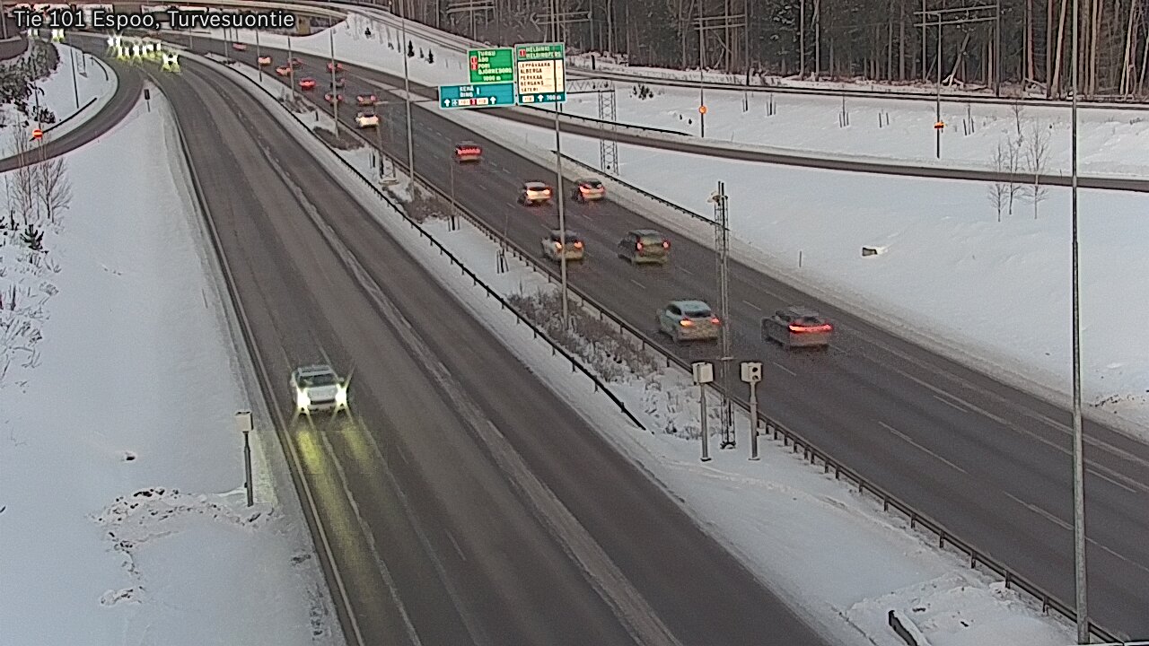 Weather Camera Image Road 101 Espoo Turvesuontie, Espoo, Uusimaa