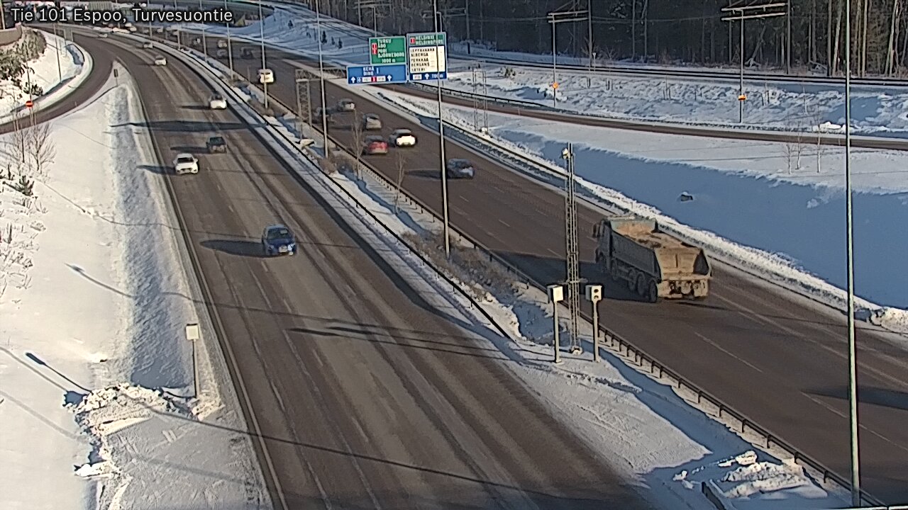 Weather Camera Image Road 101 Espoo Turvesuontie, Espoo, Uusimaa