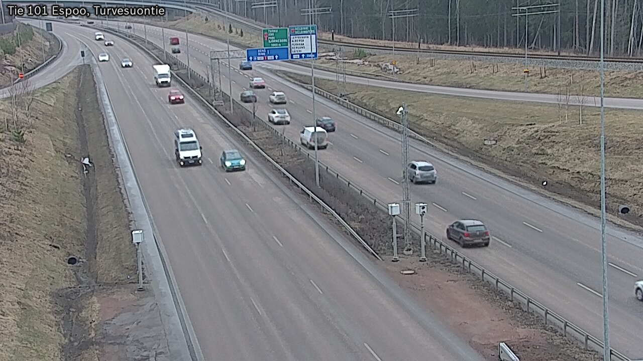 Weather Camera Image Road 101 Espoo Turvesuontie, Espoo, Uusimaa