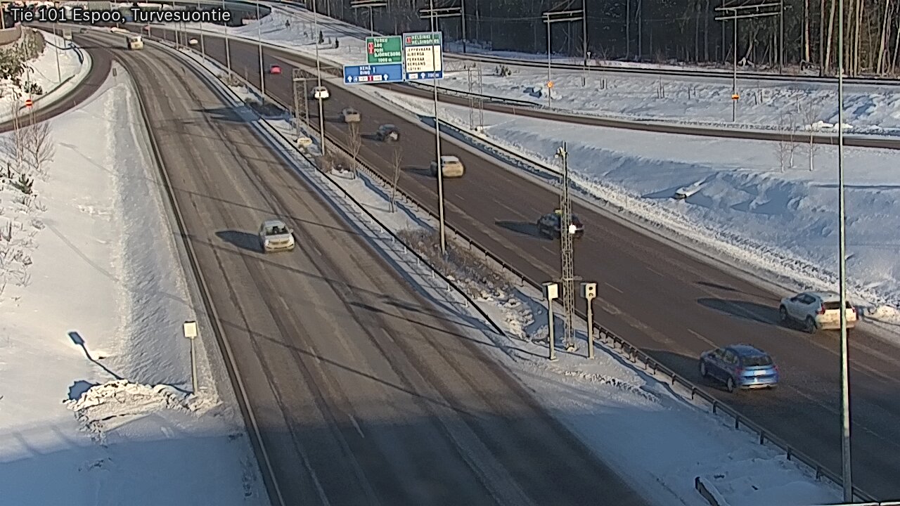Weather Camera Image Road 101 Espoo Turvesuontie, Espoo, Uusimaa