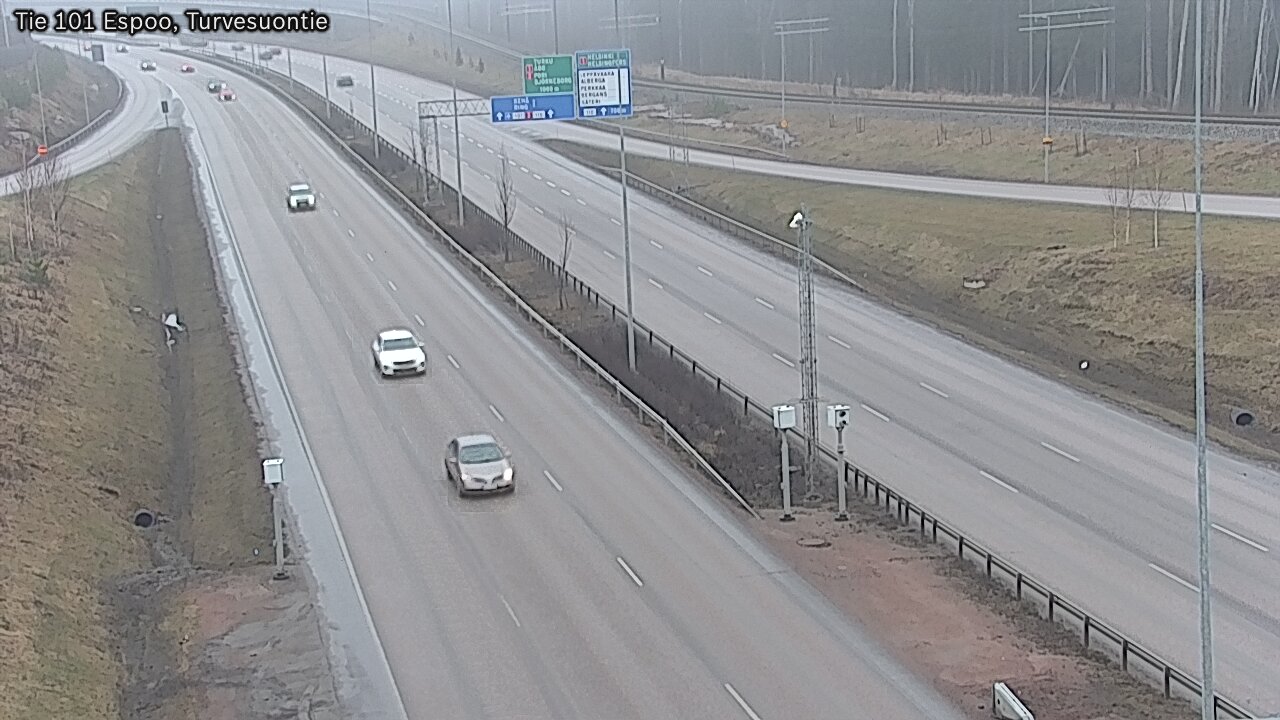 Weather Camera Image Road 101 Espoo Turvesuontie, Espoo, Uusimaa