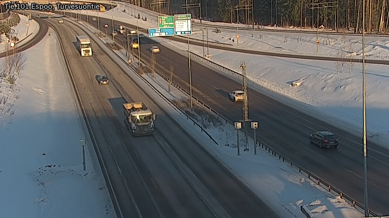 Weather Camera Image Road 101 Espoo Turvesuontie, Espoo, Uusimaa