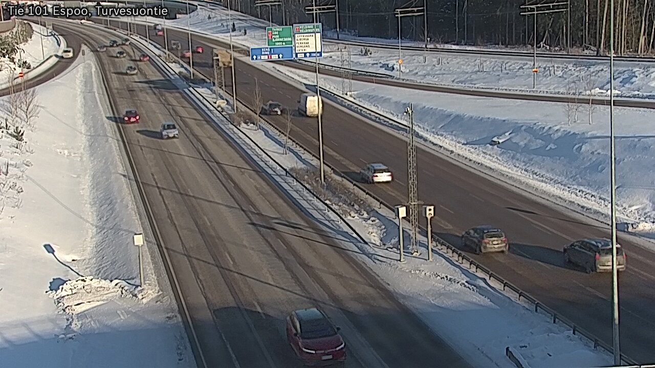 Weather Camera Image Road 101 Espoo Turvesuontie, Espoo, Uusimaa