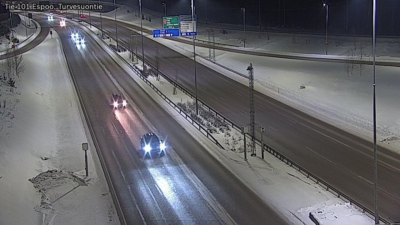 Weather Camera Image Road 101 Espoo Turvesuontie, Espoo, Uusimaa