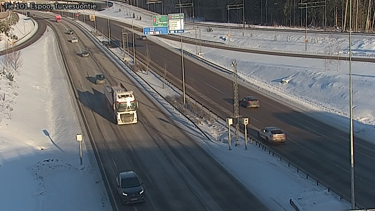 Weather Camera Image Road 101 Espoo Turvesuontie, Espoo, Uusimaa