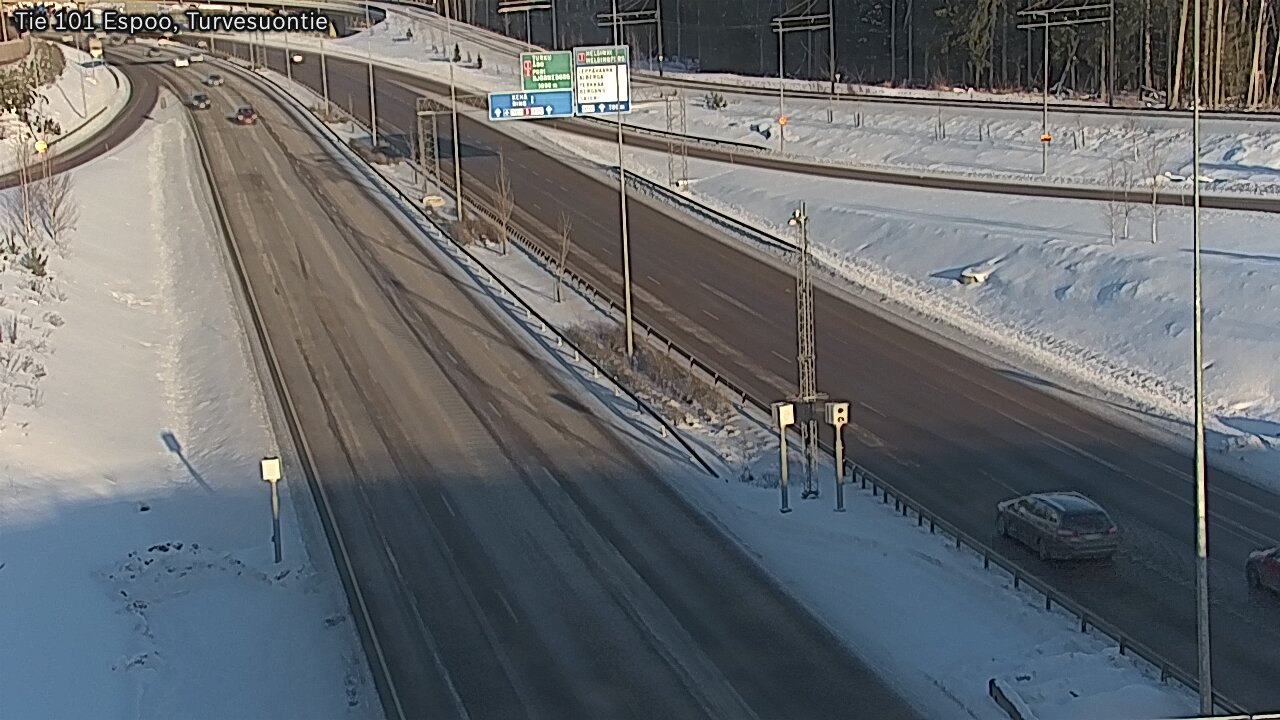 Weather Camera Image Road 101 Espoo Turvesuontie, Espoo, Uusimaa