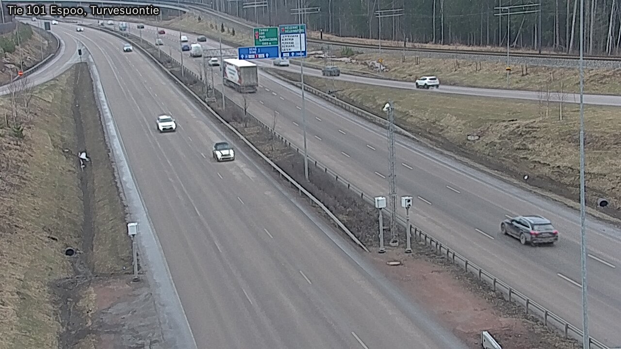 Weather Camera Image Road 101 Espoo Turvesuontie, Espoo, Uusimaa