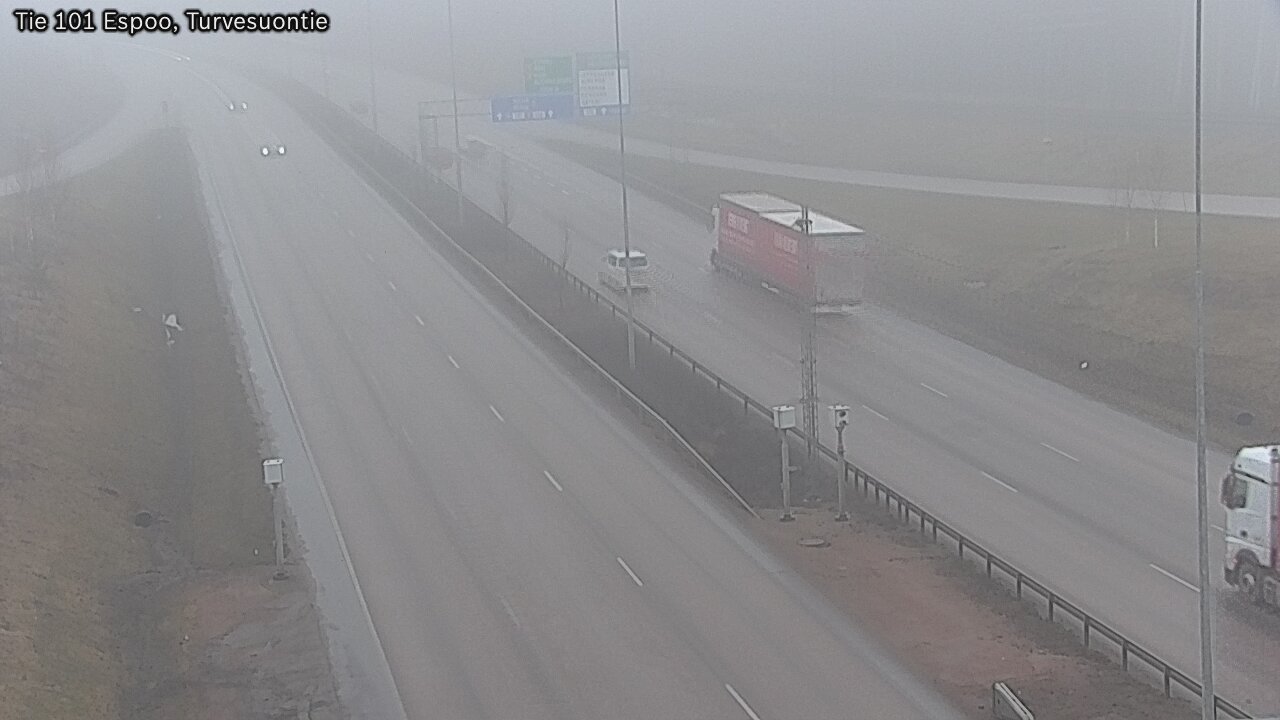 Weather Camera Image Road 101 Espoo Turvesuontie, Espoo, Uusimaa