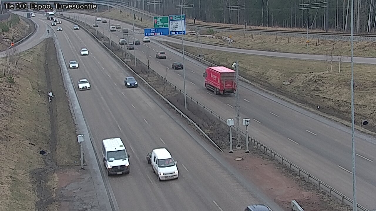 Weather Camera Image Road 101 Espoo Turvesuontie, Espoo, Uusimaa