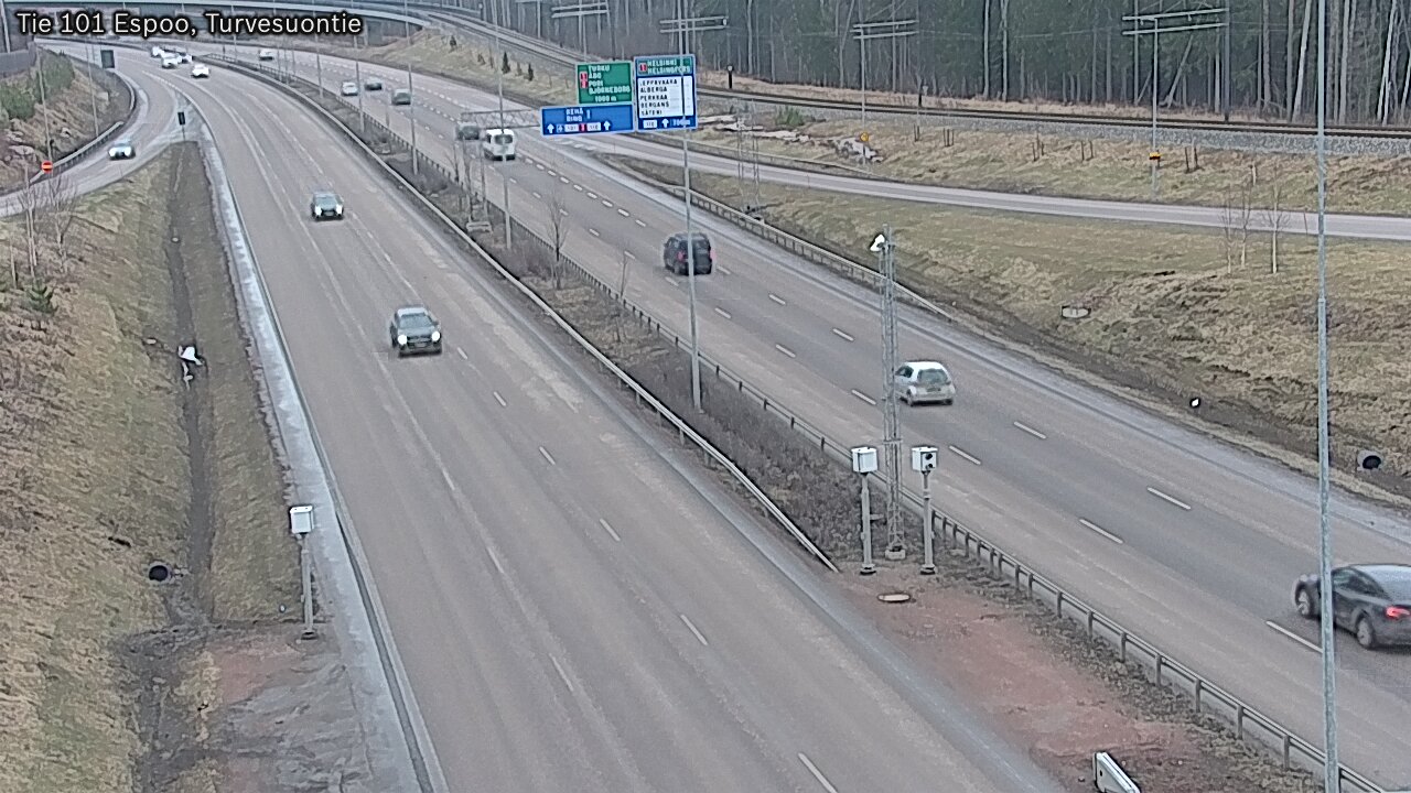 Weather Camera Image Road 101 Espoo Turvesuontie, Espoo, Uusimaa