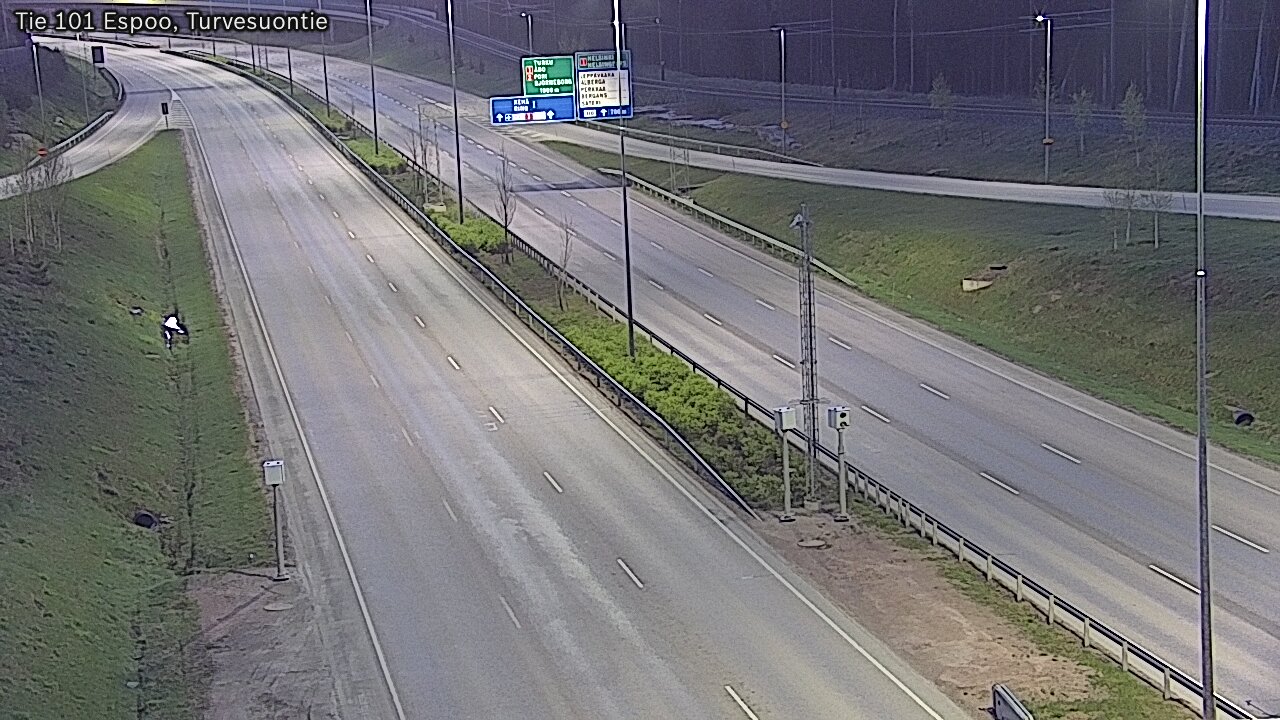 Weather Camera Image Väg 101 Esbo Torvmossvägen, Espoo, Uusimaa