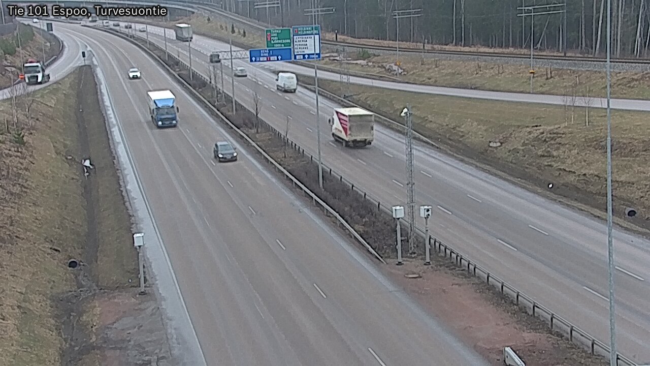 Weather Camera Image Road 101 Espoo Turvesuontie, Espoo, Uusimaa