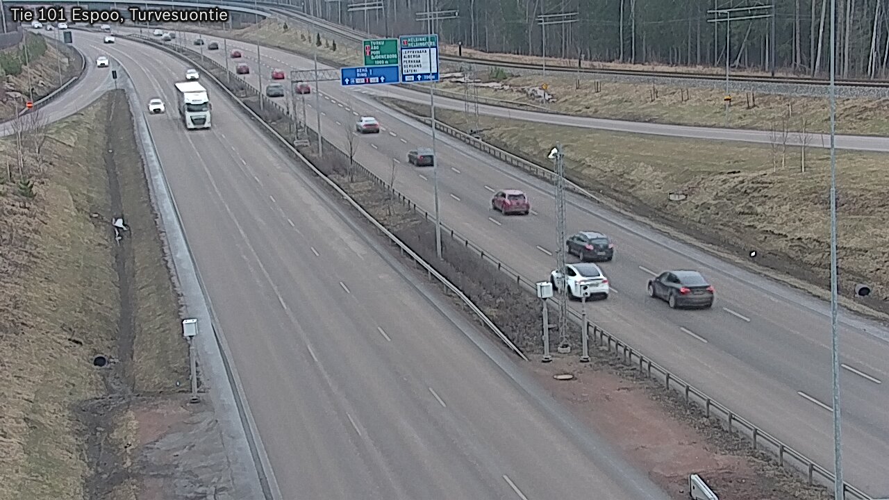 Weather Camera Image Road 101 Espoo Turvesuontie, Espoo, Uusimaa
