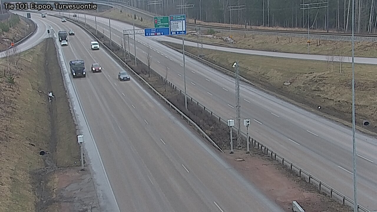 Weather Camera Image Road 101 Espoo Turvesuontie, Espoo, Uusimaa