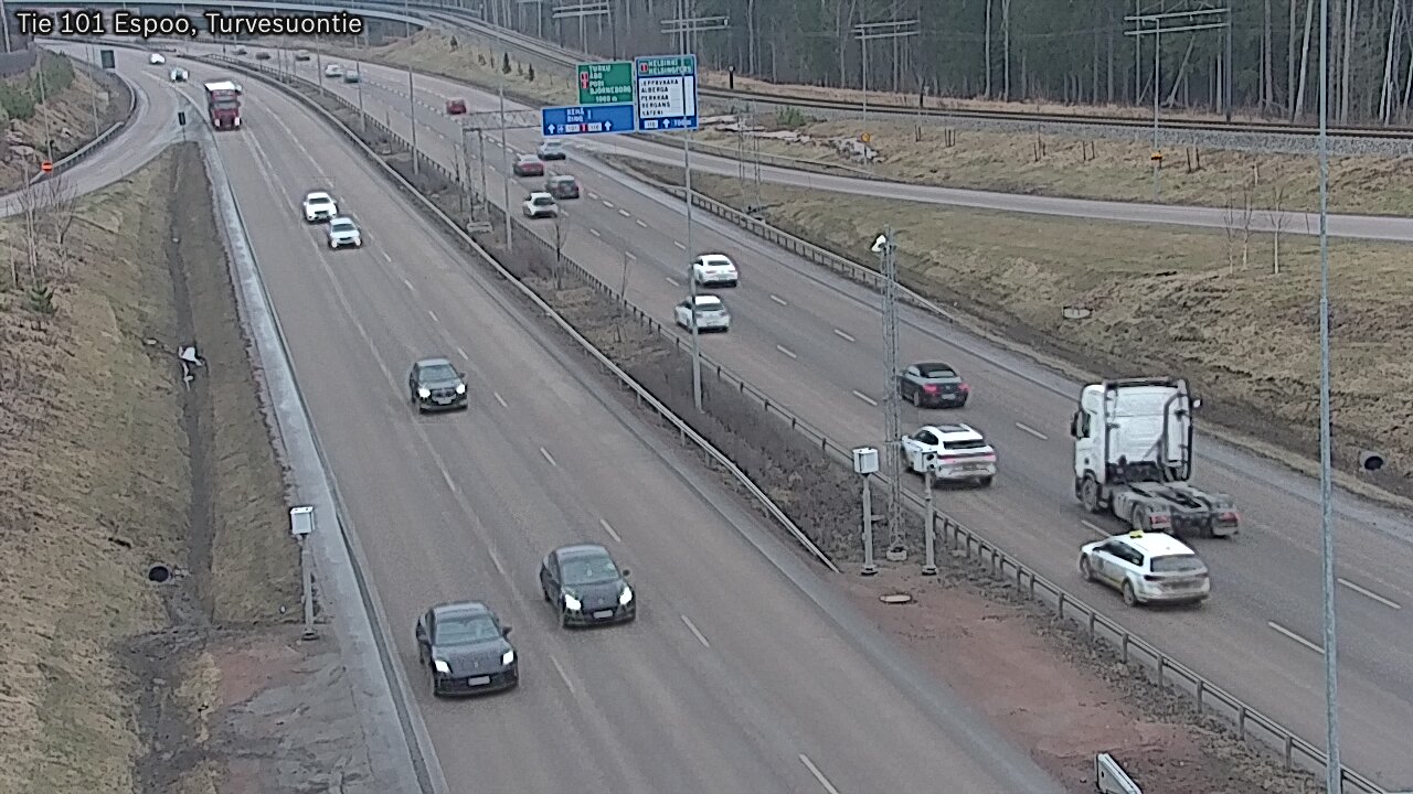 Weather Camera Image Road 101 Espoo Turvesuontie, Espoo, Uusimaa