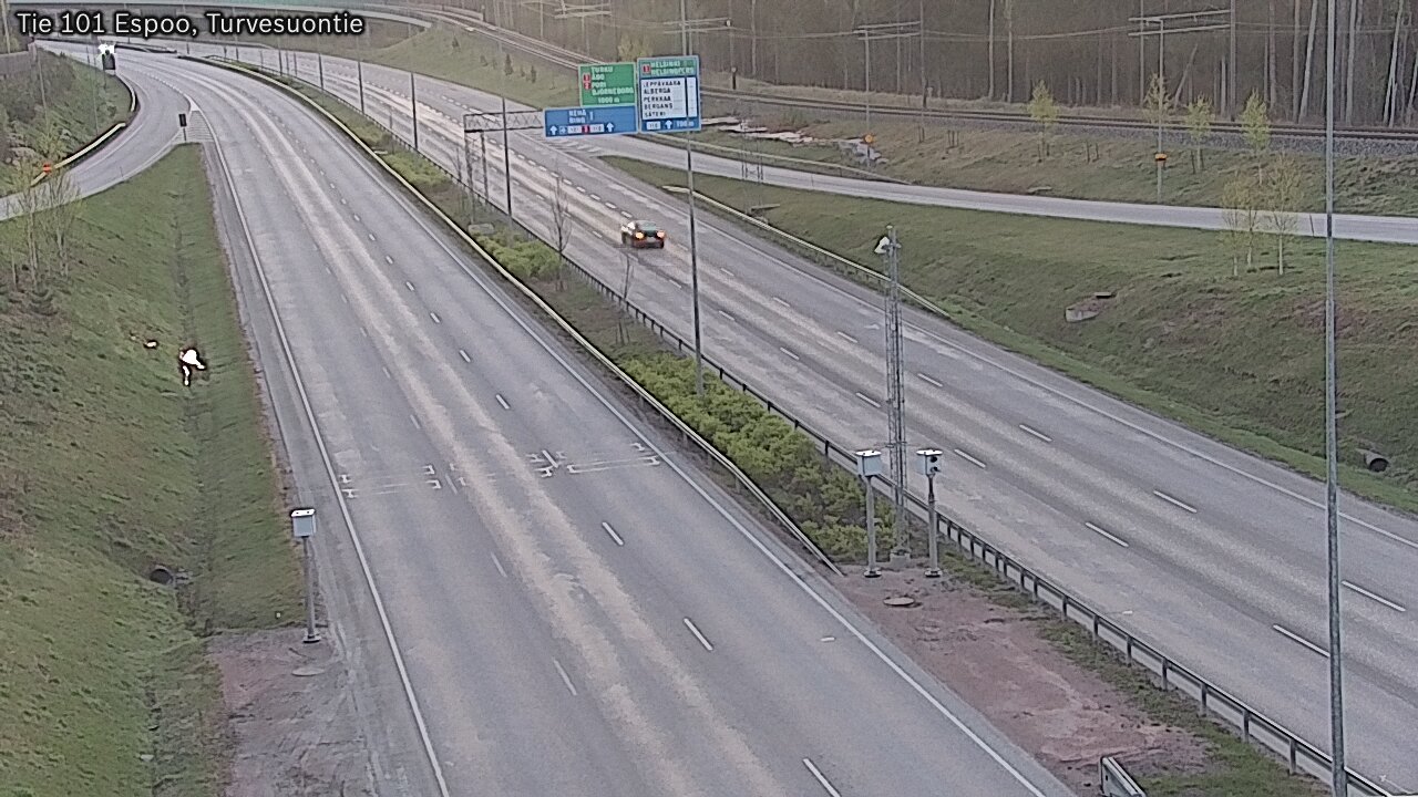 Weather Camera Image Väg 101 Esbo Torvmossvägen, Espoo, Uusimaa